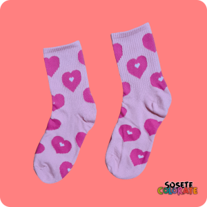 Sosete Colorate Femei - Purple Heart